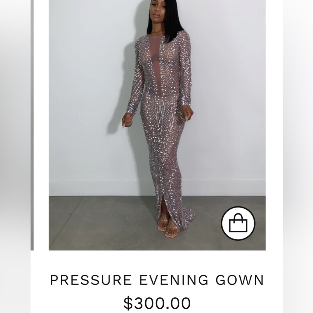 Alglist Pressure Evening Gown